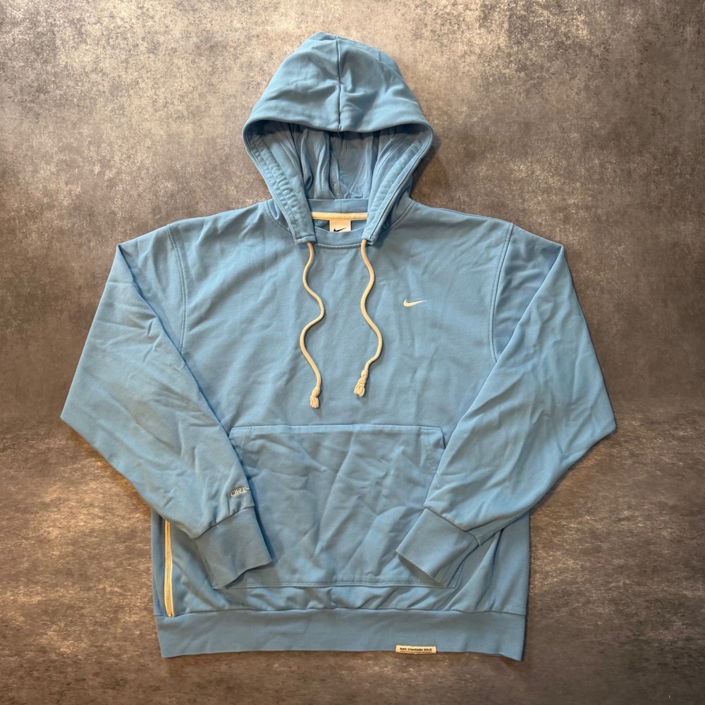 Nike Standard Issue Dri-FIT Hoodie Mens Large Blue Pullover Sweatshirt CV0274